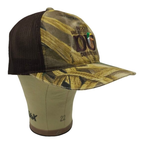 Ducks Unlimited Committee Mesh Snapback Cap Trucker Realtree Wetlands Camo Hat - Picture 3 of 13